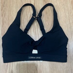NWT Lorna Jane Wild Side Black Sports Bra